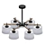 EVEN 3 Green Ceiling Chandelier 3D model small image 2