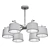 EVEN 3 Green Ceiling Chandelier 3D model small image 3