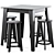 Eco-Friendly Modern Outdoor Set 3D model small image 1