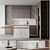 Flexible modern kitchen design 3D model small image 1