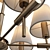 Antique Bronze Eurosvet Ceiling Chandelier 3D model small image 3