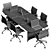 Modern Office Table Set 3D model small image 6