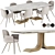 Elegant Turri Soul Dining Set 3D model small image 1