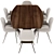 Elegant Turri Soul Dining Set 3D model small image 3