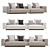  Sleek Minotti Horizon Sofa 3D model small image 1