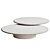 Minotti Doyle Metal Stone Table 3D model small image 2