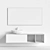 Designer Floating Vanity: Line Series 3D model small image 3