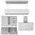 Luxury Kitchen Appliance Set 3D model small image 6