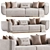 Luxury 2015 Oscar Sofa Set 3D model small image 1