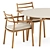 Chic Outdoor Seating Set 3D model small image 2