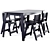 Loll Design Alfresco Counter Set 3D model small image 2