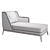 Andree Pagoda Daybed Upholstered in Wood 3D model small image 3