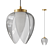 Crystal Petal Pendant Lamp 3D model small image 1