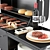 BBQ Grill 3D Model Kit 3D model small image 2