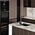 Adjustable Modern Kitchen Model 3D model small image 3