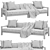 Eichholtz Cap-Antibes Outdoor Sofa 3D model small image 7