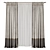 Modern Elegant Curtains Set 3D model small image 1