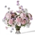 Peonies Bouquet 3D Model Set 3D model small image 1