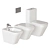 Tonic II Ceramic Bathroom Collection 3D model small image 2