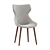 Elegant ANTEA Chair on Wood Base 3D model small image 4