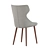 Elegant ANTEA Chair on Wood Base 3D model small image 6