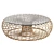 Modern Cane Coffee Table 3D model small image 1