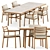 Tribu Ukiyo Armchair & Table 3D model small image 1