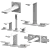 Elegant Grohe Allure New Set 3D model small image 2