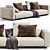  Modern Flexform Lario 3D Sofa 3D model small image 1