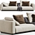  Modern Flexform Lario 3D Sofa 3D model small image 2