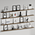 Decorative Wall Shelves with Fillings 3D model small image 2