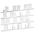 Decorative Wall Shelves with Fillings 3D model small image 5