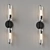 Ariel 2-Light Glass Wall Sconce 3D model small image 3