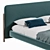 Modern Flag Storage Bed: Elegant & Functional 3D model small image 3