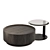 Modern Round Nesting Coffee Tables 3D model small image 2