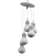 Italian Glass Pendant Lamp 3D model small image 3