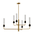 Brass & Marble Chandelier, Lampatron SENSEI M 3D model small image 2