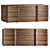  Modern Walnut Chest Drawers 3D model small image 1
