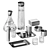Modern Kitchen Decor Set 3D model small image 1
