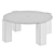 GOGAN Side Table Elegant 3D model small image 2