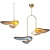 Ethereal Brass Pendant Light 3D model small image 1