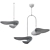 Ethereal Brass Pendant Light 3D model small image 5