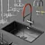 Customizable Sink and Faucet Set 3D model small image 1