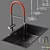 Customizable Sink and Faucet Set 3D model small image 2