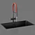 Customizable Sink and Faucet Set 3D model small image 4