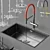 Customizable Sink and Faucet Set 3D model small image 17