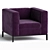 Elegant Armchair by USONA 3D model small image 1