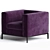 Elegant Armchair by USONA 3D model small image 2