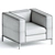 Elegant Armchair by USONA 3D model small image 3