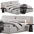 Sleek Navi Bed Design Model 3D model small image 1